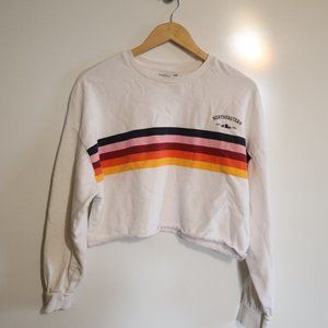 Bershka BskGirl Stripe Long Sleeve Midi Top